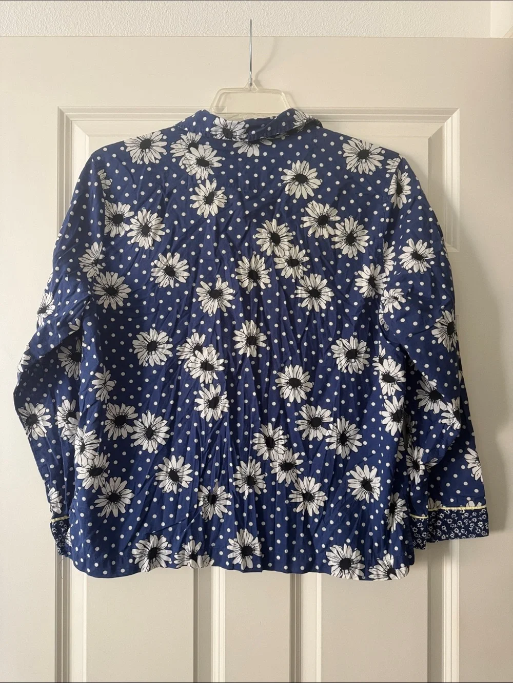 Victoria’s Secret Floral Polka Dot Navy Women's Pajama Short Set size L